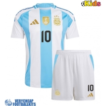 Argentina Lionel Messi #10 Replica Home Minikit Copa America 2024 Short Sleeve (+ pants)